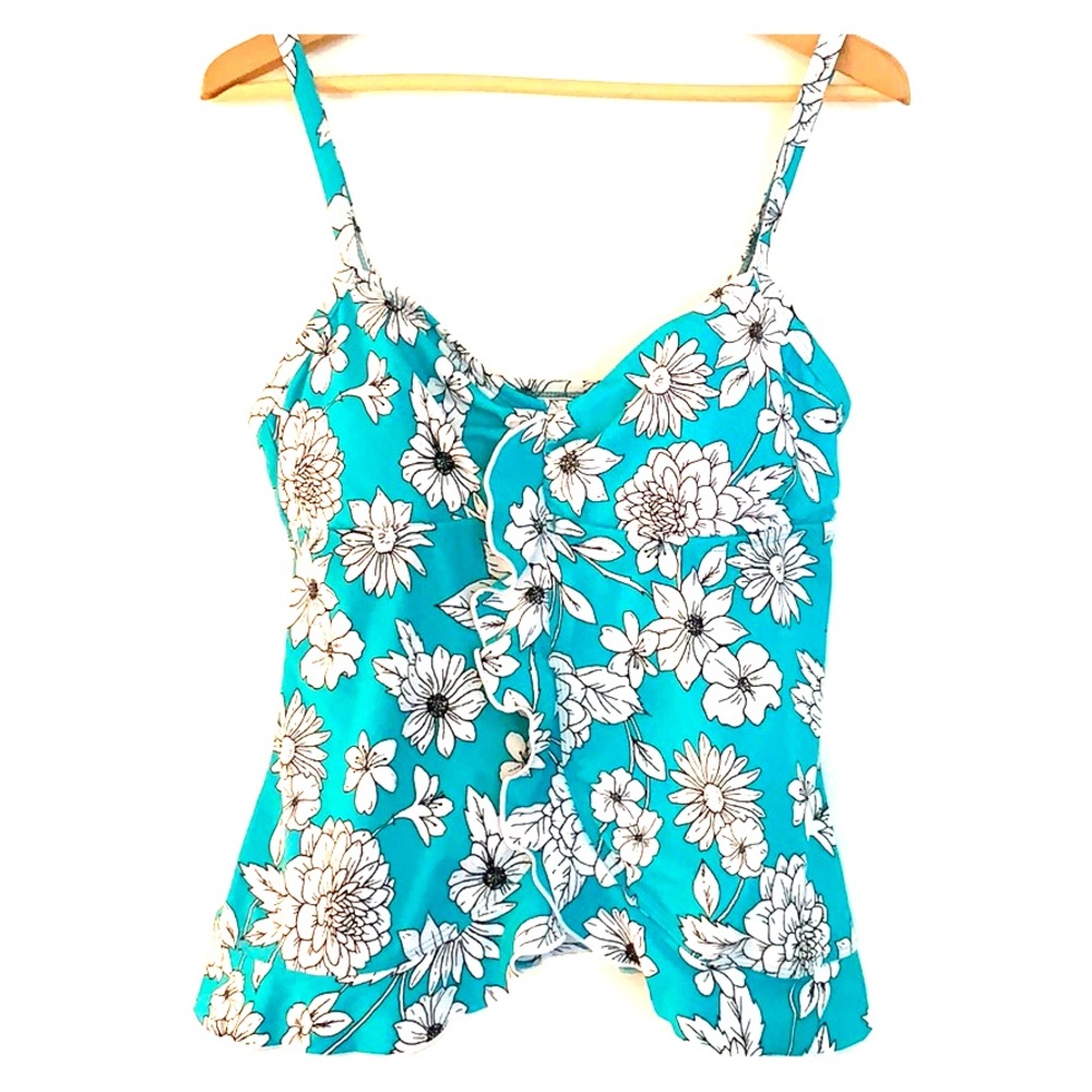 Ruffled Tankini Top